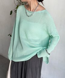 DouDou | 前後2WAY鹿の子編みプルオーバー(ニット/セーター)