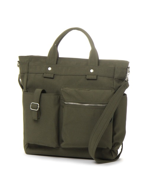 niko and...（ニコアンド）の「ポケットヘルメットショルダーバッグ（ショルダーバッグ・メンズ・ブラック/カーキ・FREE）」の5枚目の写真