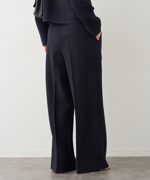 Deuxieme Classe（ドゥーズィエムクラス）の「Tweed Wide パンツ（スラックス・レディース・ネイビー・38/36/34）」の9枚目の写真