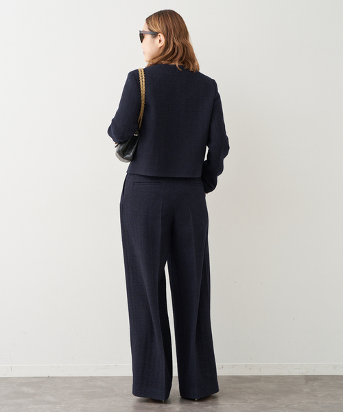 Deuxieme Classe（ドゥーズィエムクラス）の「Tweed Wide パンツ（スラックス・レディース・ネイビー・38/36/34）」の13枚目の写真