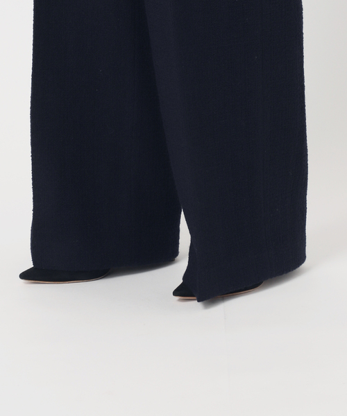 Deuxieme Classe（ドゥーズィエムクラス）の「Tweed Wide パンツ（スラックス・レディース・ネイビー・38/36/34）」の2枚目の写真