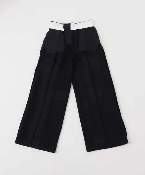 Deuxieme Classe（ドゥーズィエムクラス）の「Tweed Wide パンツ（スラックス・レディース・ネイビー・38/36/34）」の6枚目の写真