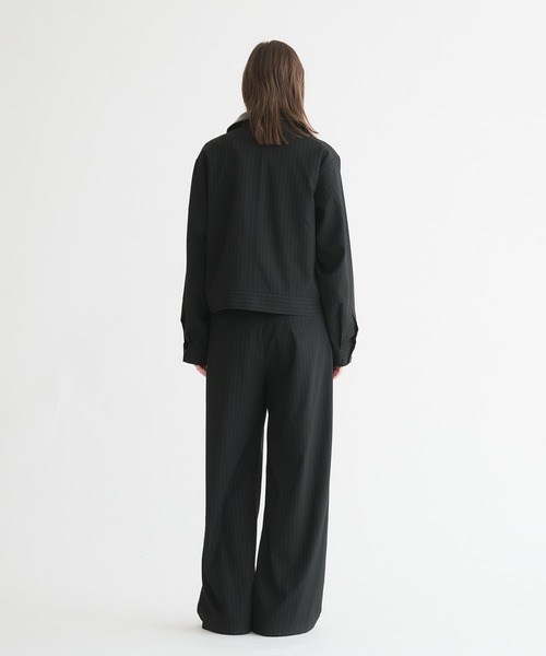 selle glant(セレグランテ)の「2WAY DOUBLE ZIP STRIPE JACKET/2WAYダブルジップストライプジャケット(ブルゾン・メンズ・ブラック/チャコールグレー・MEDIUM/SMALL/LARGE)」の19枚目の写真