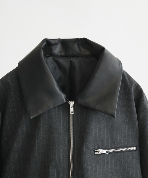 2WAY DOUBLE ZIP STRIPE JACKET/2WAYダブルジップストライプジャケット