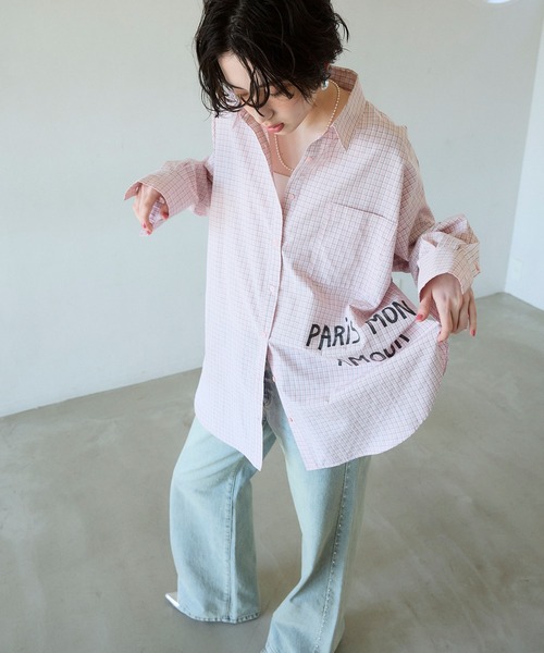 ELLEgirl(エルガール)の「プリントアソートBIGシャツ(シャツ/ブラウス・レディース・ピンク/ピンク系その他/サックスブルー・FREE)」の12枚目の写真