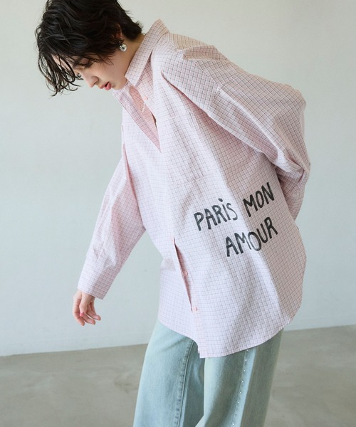 ELLEgirl(エルガール)の「プリントアソートBIGシャツ(シャツ/ブラウス・レディース・ピンク/ピンク系その他/サックスブルー・FREE)」の11枚目の写真