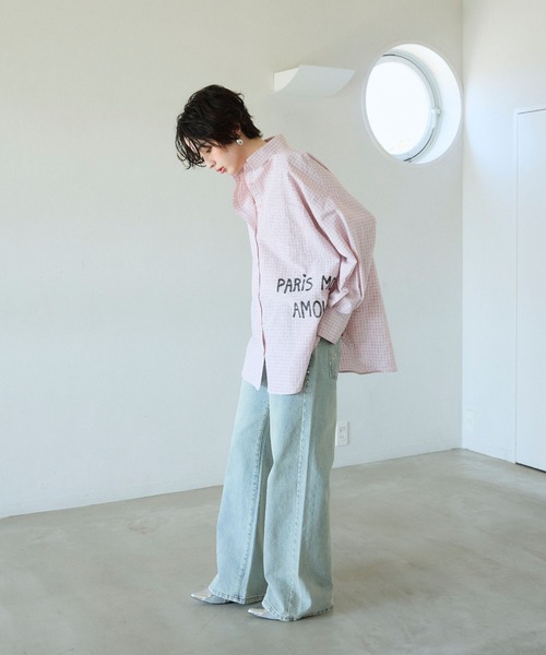 ELLEgirl(エルガール)の「プリントアソートBIGシャツ(シャツ/ブラウス・レディース・ピンク/ピンク系その他/サックスブルー・FREE)」の17枚目の写真