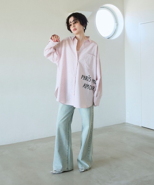 ELLEgirl(エルガール)の「プリントアソートBIGシャツ(シャツ/ブラウス・レディース・ピンク/ピンク系その他/サックスブルー・FREE)」の15枚目の写真