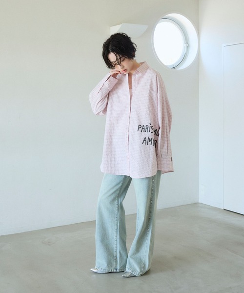 ELLEgirl(エルガール)の「プリントアソートBIGシャツ(シャツ/ブラウス・レディース・ピンク/ピンク系その他/サックスブルー・FREE)」の18枚目の写真