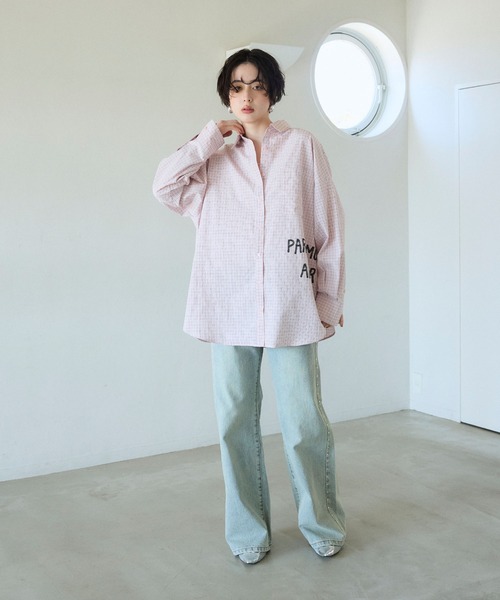 ELLEgirl(エルガール)の「プリントアソートBIGシャツ(シャツ/ブラウス・レディース・ピンク/ピンク系その他/サックスブルー・FREE)」の14枚目の写真