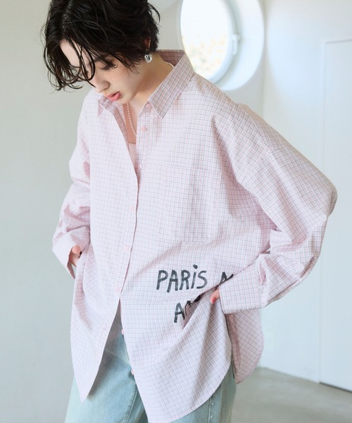 ELLEgirl(エルガール)の「プリントアソートBIGシャツ(シャツ/ブラウス・レディース・ピンク/ピンク系その他/サックスブルー・FREE)」の10枚目の写真