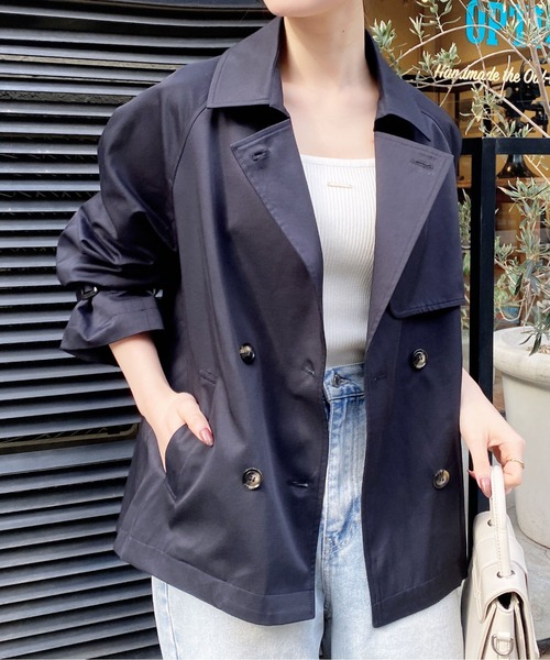 INGNI(イング)の「ミドル丈トレンチコート(トレンチコート・レディース・ライトベージュ/ネイビー/ベージュ・M)」の17枚目の写真