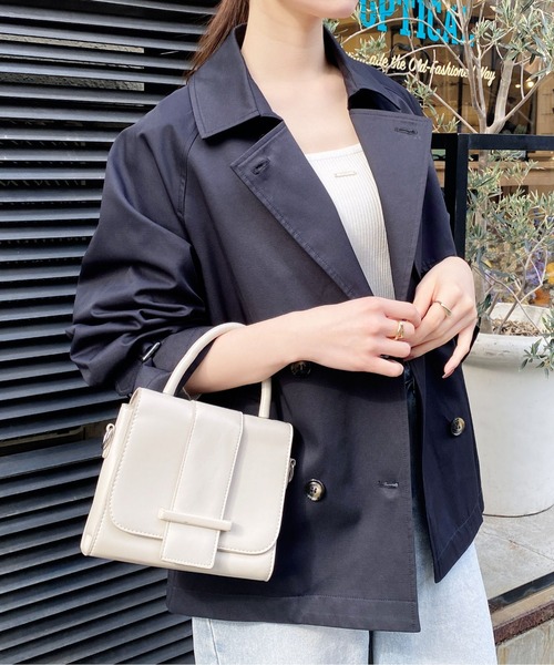 INGNI(イング)の「ミドル丈トレンチコート(トレンチコート・レディース・ライトベージュ/ネイビー/ベージュ・M)」の18枚目の写真