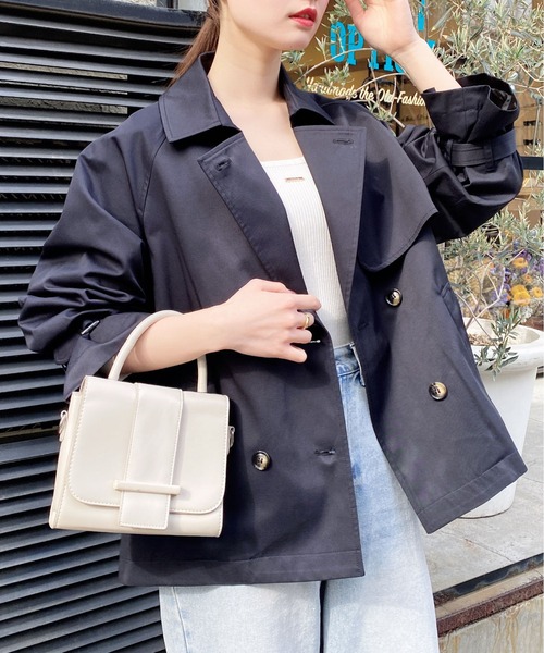 INGNI(イング)の「ミドル丈トレンチコート(トレンチコート・レディース・ライトベージュ/ネイビー/ベージュ・M)」の19枚目の写真