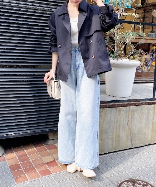 INGNI(イング)の「ミドル丈トレンチコート(トレンチコート・レディース・ライトベージュ/ネイビー/ベージュ・M)」の22枚目の写真