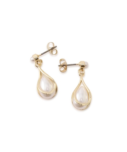 ROPE' PICNIC（ロペピクニック）の「ドロップパールピアス（ピアス（両耳用）・レディース・シルバー/ゴールド・FREE）」の3枚目の写真