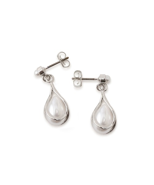 ROPE' PICNIC（ロペピクニック）の「ドロップパールピアス（ピアス（両耳用）・レディース・シルバー/ゴールド・FREE）」の7枚目の写真