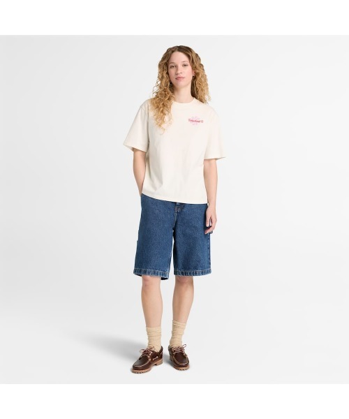 Timberland(ティンバーランド)の「グラフィック 半袖 Tシャツ レディース(Tシャツ/カットソー・レディース・ライトホワイト・LARGE/MEDIUM/SMALL/X-SMALL)」の2枚目の写真