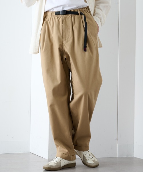 Gramicci（グラミチ）の「【GRAMICCI】T/C TWILL TUCK TAPERED PANT（その他パンツ・メンズ・ベージュ/ブラック・L/M/XL）」の3枚目の写真