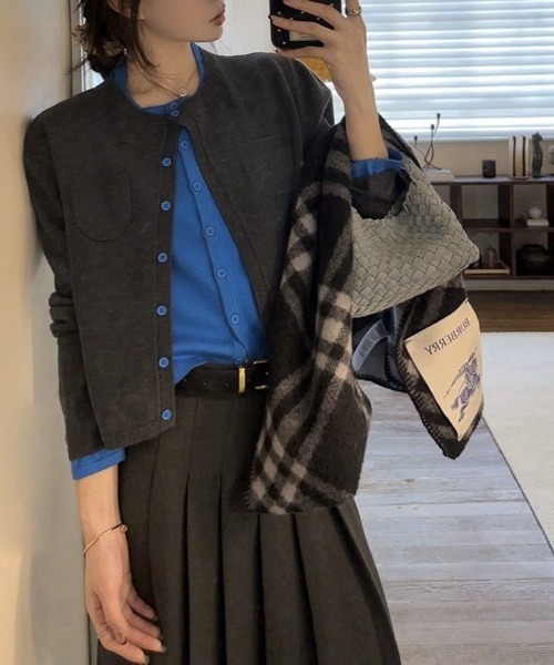 almo(アルモ)の「【LAMPOON】レイヤードカーディガン(カーディガン/ボレロ・レディース・グレー・LARGE/MEDIUM/SMALL)」の11枚目の写真
