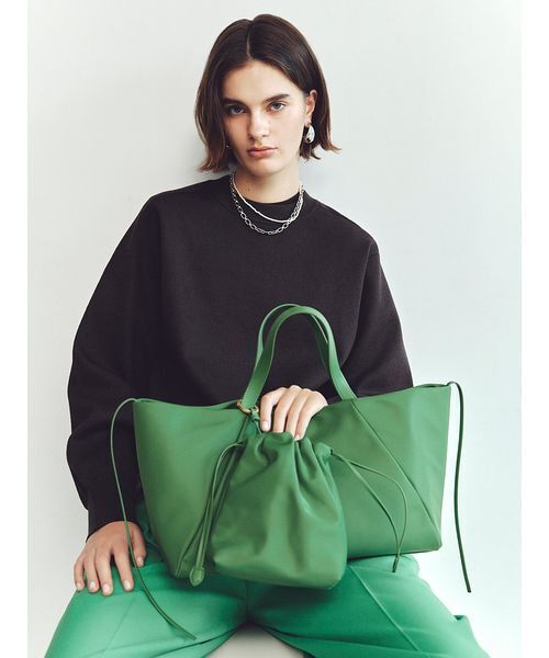 Mila Owen（ミラオーウェン）の「レースヘムレイヤードニット（ニット/セーター・レディース・ブラウン/グレー/ライトブルー/アイボリー・F）」の7枚目の写真