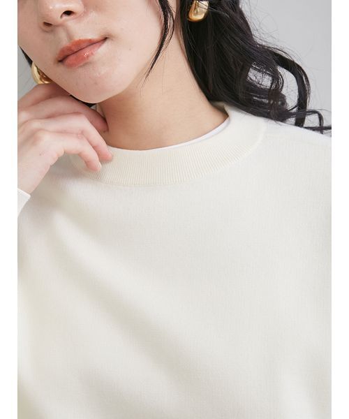 Mila Owen（ミラオーウェン）の「レースヘムレイヤードニット（ニット/セーター・レディース・ブラウン/グレー/ライトブルー/アイボリー・F）」の11枚目の写真