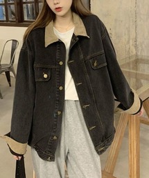 LAC-VERT | コーデュロイ襟デニムジャケット(デニムジャケット)