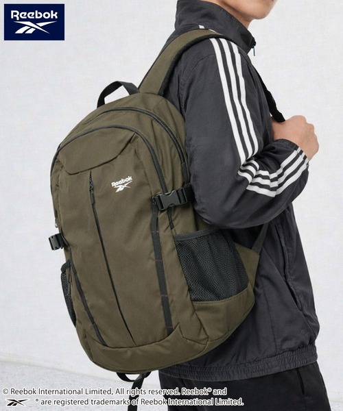 Reebok（リーボック）の「Reebok/リーボック バックパック リュックサック 大容量 32L 通学 通勤 軽量 多機能 ナイロンバッグ（バックパック/リュック・メンズ・グレー/ブラック/チャコール/カーキ・FREE）」の4枚目の写真