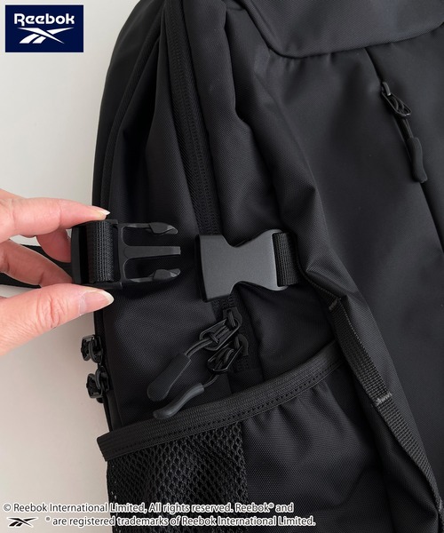 Reebok（リーボック）の「Reebok/リーボック バックパック リュックサック 大容量 32L 通学 通勤 軽量 多機能 ナイロンバッグ（バックパック/リュック・メンズ・グレー/ブラック/チャコール/カーキ・FREE）」の21枚目の写真