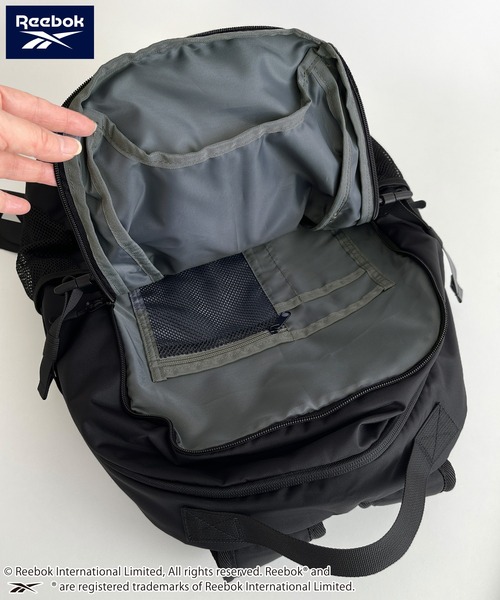 Reebok（リーボック）の「Reebok/リーボック バックパック リュックサック 大容量 32L 通学 通勤 軽量 多機能 ナイロンバッグ（バックパック/リュック・メンズ・グレー/ブラック/チャコール/カーキ・FREE）」の22枚目の写真
