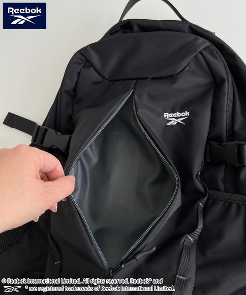 Reebok（リーボック）の「Reebok/リーボック バックパック リュックサック 大容量 32L 通学 通勤 軽量 多機能 ナイロンバッグ（バックパック/リュック・メンズ・グレー/ブラック/チャコール/カーキ・FREE）」の18枚目の写真