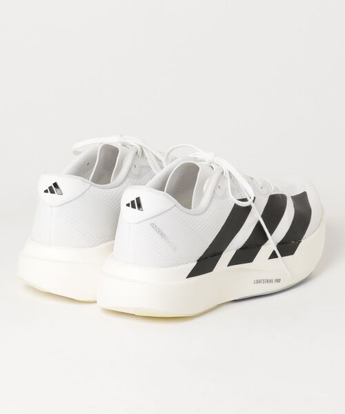 adidas（アディダス）の「アディダス adidas Adizero EVO SL WOVEN M（その他シューズ・メンズ・ホワイト×ブラック・25.0cm/25.5cm/26.0cm/26.5cm/27.0cm/29.0cm/28.0cm/27.5cm）」の2枚目の写真