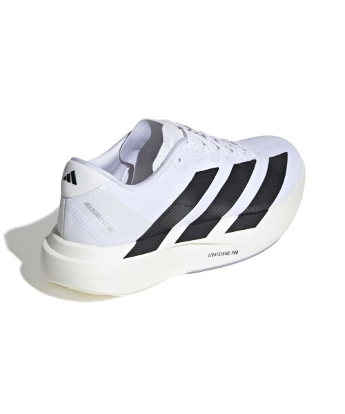 adidas（アディダス）の「アディダス adidas Adizero EVO SL WOVEN M（スニーカー・メンズ・ホワイト×ブラック・25.0cm/25.5cm/26.0cm/26.5cm/27.0cm/29.0cm/28.0cm/27.5cm）」の7枚目の写真