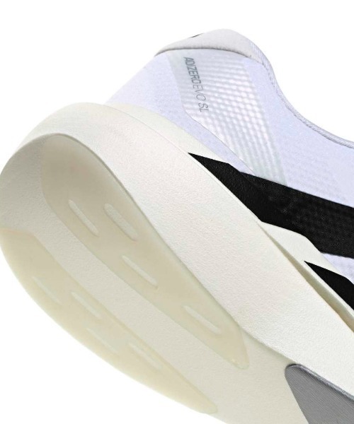 adidas（アディダス）の「アディダス adidas Adizero EVO SL WOVEN M（スニーカー・メンズ・ホワイト×ブラック・25.0cm/25.5cm/26.0cm/26.5cm/27.0cm/29.0cm/28.0cm/27.5cm）」の10枚目の写真