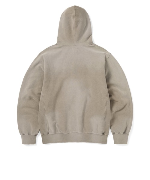 thisisneverthat(ディスイズネバーザット)の「Overdyed Embroidery Hoodie(パーカー・メンズ・チャコール/サンドグレー/パープル系その他・L/M/S/XL)」の5枚目の写真