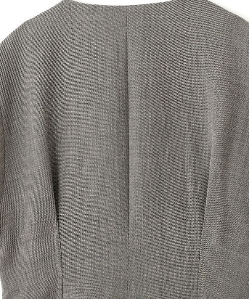 ETRE TOKYO（エトレトウキョウ）の「SANTEコンストラクティブジャケット（ノーカラージャケット・レディース・グレー/ネイビー・S/M）」の16枚目の写真