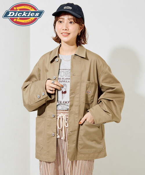 FREAK'S STORE（フリークスストア）の「限定展開 Dickies × FREAK'S STORE/ディッキーズ 別注 カバーオール（カバーオール・レディース・ブラック/チャコール/ベージュ/ネイビー・ﾌﾘ-）」の3枚目の写真