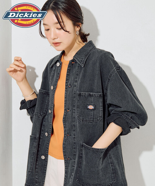 FREAK'S STORE（フリークスストア）の「限定展開 Dickies × FREAK'S STORE/ディッキーズ 別注 カバーオール（カバーオール・レディース・ブラック/チャコール/ベージュ/ネイビー・ﾌﾘ-）」の2枚目の写真
