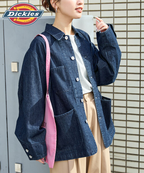 FREAK'S STORE（フリークスストア）の「限定展開 Dickies × FREAK'S STORE/ディッキーズ 別注 カバーオール（カバーオール・レディース・ブラック/チャコール/ベージュ/ネイビー・ﾌﾘ-）」の5枚目の写真