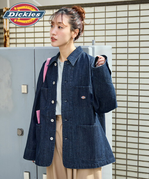 FREAK'S STORE（フリークスストア）の「限定展開 Dickies × FREAK'S STORE/ディッキーズ 別注 カバーオール（カバーオール・レディース・ブラック/チャコール/ベージュ/ネイビー・ﾌﾘ-）」の10枚目の写真