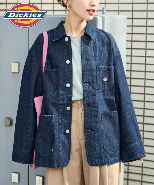 FREAK'S STORE（フリークスストア）の「限定展開 Dickies × FREAK'S STORE/ディッキーズ 別注 カバーオール（カバーオール・レディース・ブラック/チャコール/ベージュ/ネイビー・ﾌﾘ-）」の12枚目の写真