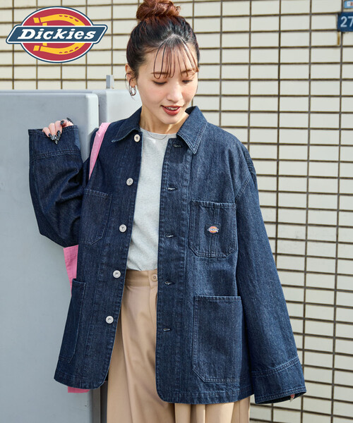 FREAK'S STORE（フリークスストア）の「限定展開 Dickies × FREAK'S STORE/ディッキーズ 別注 カバーオール（カバーオール・レディース・ブラック/チャコール/ベージュ/ネイビー・ﾌﾘ-）」の13枚目の写真