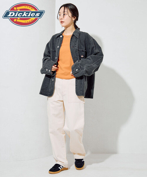 FREAK'S STORE（フリークスストア）の「限定展開 Dickies × FREAK'S STORE/ディッキーズ 別注 カバーオール（カバーオール・レディース・ブラック/チャコール/ベージュ/ネイビー・ﾌﾘ-）」の16枚目の写真