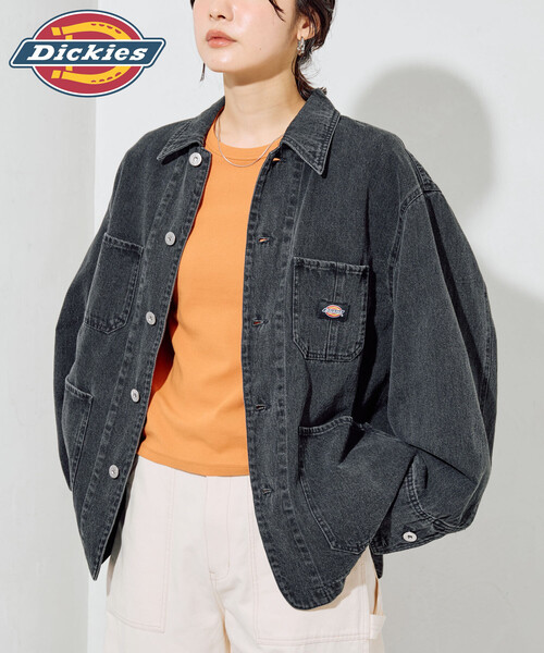 FREAK'S STORE（フリークスストア）の「限定展開 Dickies × FREAK'S STORE/ディッキーズ 別注 カバーオール（カバーオール・レディース・ブラック/チャコール/ベージュ/ネイビー・ﾌﾘ-）」の18枚目の写真
