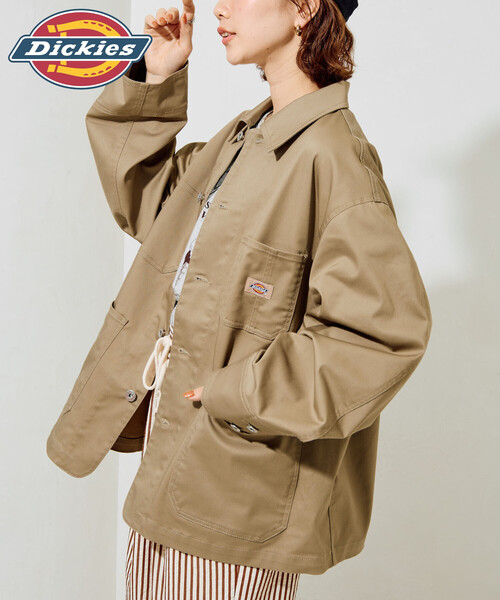 FREAK'S STORE(フリークスストア)の「限定展開 Dickies × FREAK'S STORE/ディッキーズ 別注 カバーオール(カバーオール・レディース・ブラック/チャコール/ベージュ/ネイビー・フリ-)」の20枚目の写真