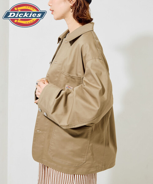 FREAK'S STORE(フリークスストア)の「限定展開 Dickies × FREAK'S STORE/ディッキーズ 別注 カバーオール(カバーオール・レディース・ブラック/チャコール/ベージュ/ネイビー・フリ-)」の22枚目の写真