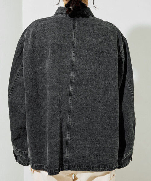 FREAK'S STORE(フリークスストア)の「限定展開 Dickies × FREAK'S STORE/ディッキーズ 別注 カバーオール(カバーオール・レディース・ブラック/チャコール/ベージュ/ネイビー・フリ-)」の10枚目の写真