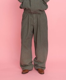 【Nora Lily】「elle」Bleached Hickory Gradation Pants