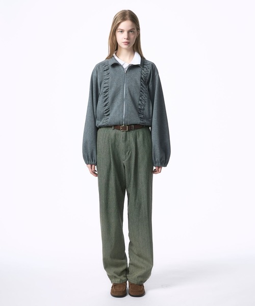 Nora Lily elle(ノラリリーエル)の「【Nora Lily】「elle」Bleached Hickory Gradation Pants(その他パンツ・レディース・ブルー/ブラック・FREE)」の11枚目の写真