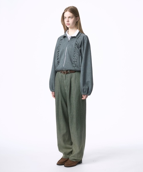 Nora Lily elle(ノラリリーエル)の「【Nora Lily】「elle」Bleached Hickory Gradation Pants(その他パンツ・レディース・ブルー/ブラック・FREE)」の12枚目の写真